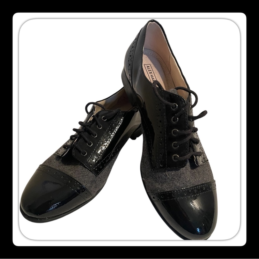 Alex‎ Marie Black and Gray Flats Size 6.5 M
